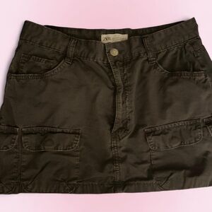 Zara grey Cargo Mini Skirt